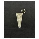 Sterling Silver Moose Brooch Pin