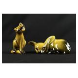 Roselane Racoon & Fawn Porcelain Figures