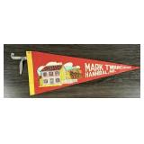 Mark Twain Hannibal Missouri Souvenir Pennant
