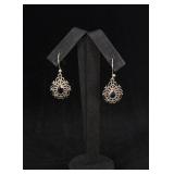 Sterling Silver Blue Topaz Earrings