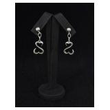 Jane Seymour Open Heart Sterling Silver Earrings
