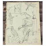 Monte Dolack Original Pen & Ink Drawing