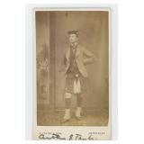 Named Scottish Highlander CDV Photo