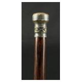Jim Sornberger Gold Quartz Damascus Walking Cane