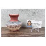 Sefarina Benally Navajo Sgraffito Pot Vase