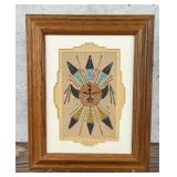 Rosie Manuelito Navajo Sun Shield Sand Painting