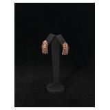 Sterling Silver Garnet Earrings