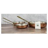 Tagus Chef Copper Cookware Frying Pan Set
