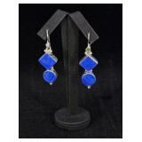 Sterling Silver Lapis Lazuli Earrings