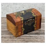 CW Pickets Folk Art Chest Jewelry Box
