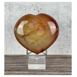 Carved Carnelian Heart