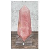 Rose Quartz Double Pointed Tower Spire