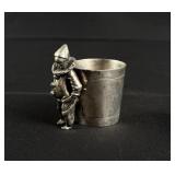 Homan Silverplate Clown Toothpick Holder