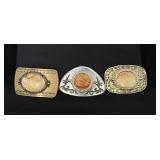 Group Of Cabochon Cowboy Belt Buckles