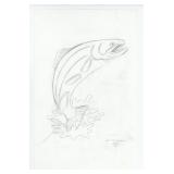 Monte Dolack Moonlight Leaping Lithograph Study