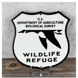 Porcelain National Wildlife Refuge Shield Sign