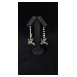 Navajo Beaded Hummingbird Earrings