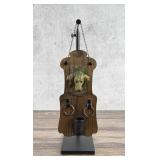 Victorian Hanging Dog Wall Pocket Match Safe