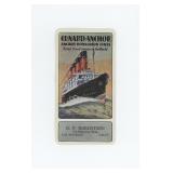 1929 Cunard Anchor Advertising Pocket Calendar