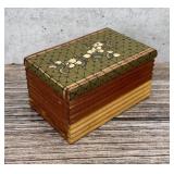 CW Pickets Folk Art Chest Jewelry Box