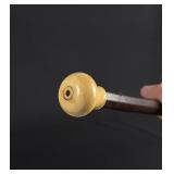 Alaskan Gold Miner Ivory Walking Stick Cane