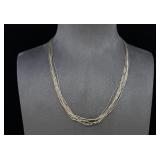 Navajo Sterling Liquid Silver Necklace