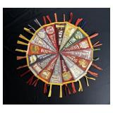 Souvenir Pennants Folk Art Wall Hanging