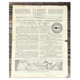 1924 Yellowstone Park Haynes Bulletin