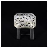 Peacock Sterling Silver Belt Buckle