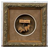 Framed Yellowstone Park Souvenir Bear Cubs