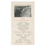 1924 Yellowstone National Park Canyon Hotel Menu
