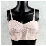 Vintage Pink Satin Cone Bra