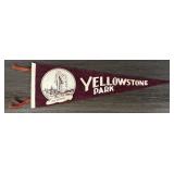 Yellowstone National Park Felt Souvenir Pennant