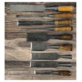 Group Of Antique Wood Chisels