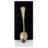 Panama 800 Silver Enamel Souvenir Spoon