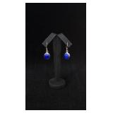 Navajo Sterling Silver Lapis Lazuli Earrings