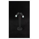 Sterling Silver Larimar Earrings