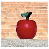 Donald Carlson Art Glass Apple Paperweight