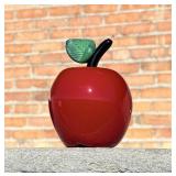 Donald Carlson Art Glass Apple Paperweight