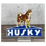 Porcelain Husky Oil Dog Sign