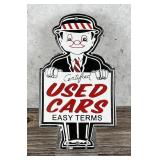 Porcelain Certified Used Cars Sign