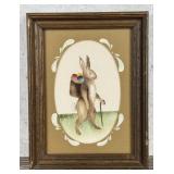 Ross Folk Art Easter Bunny Painting