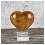Carved Carnelian Heart