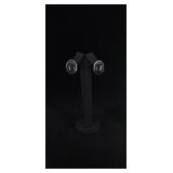 Sterling Silver Blue Goldstone Earrings