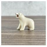 Alaskan Inuit Eskimo Carved Ivory Polar Bear