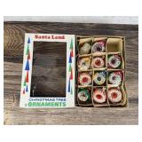 Vintage Mercury Glass Indent Christmas Ornaments