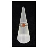 Sterling Silver Coral Ring