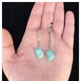Sterling Silver Amazonite Earrings