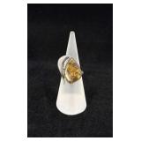 Baltic Amber Sterling Silver Ring