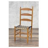 Miniature Shaker Ladder Back Strap Seat Chair